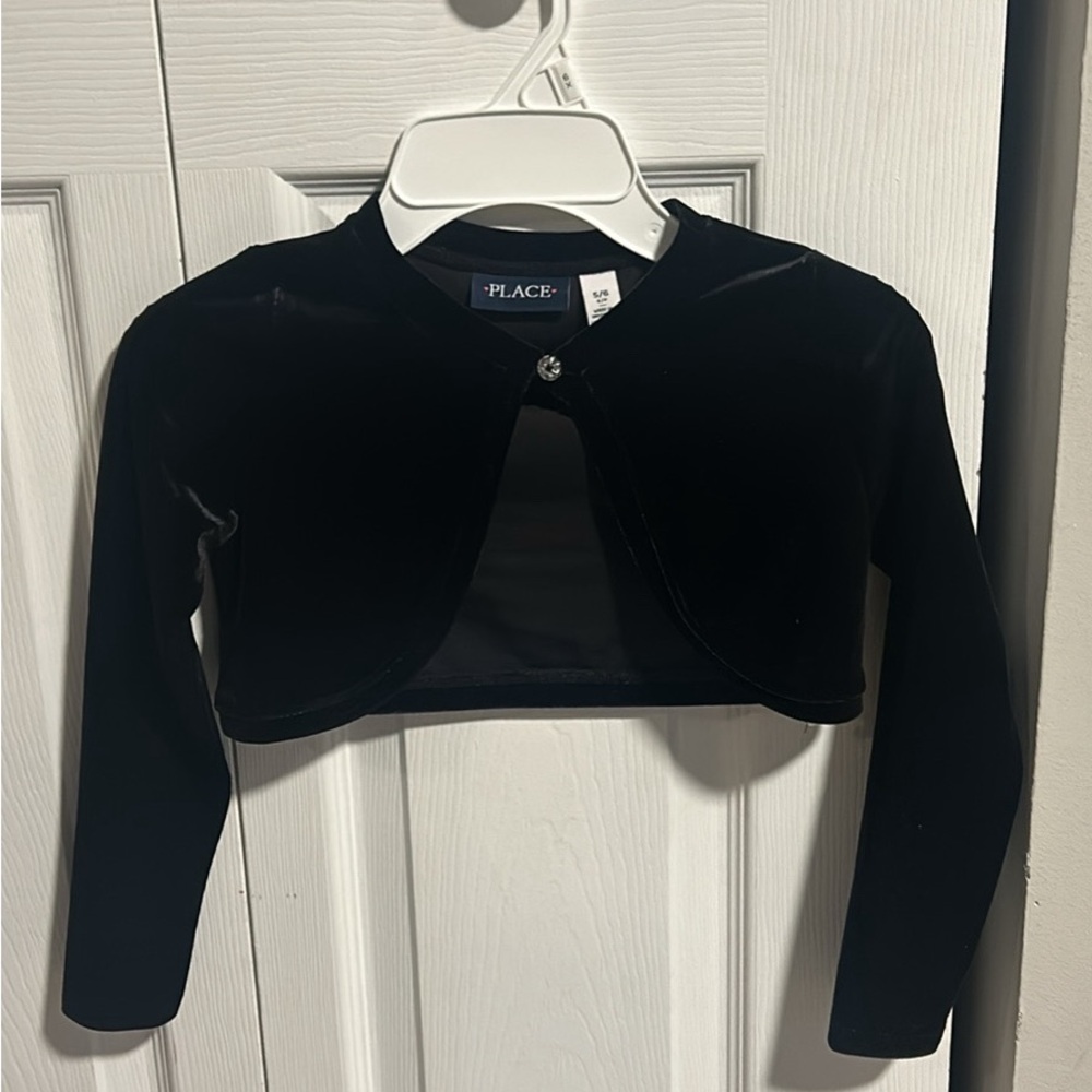 Girls New Black Holiday Shawl! Size 5-6